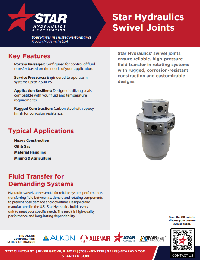 Star Hydraulics Swivel Joints Cover Image