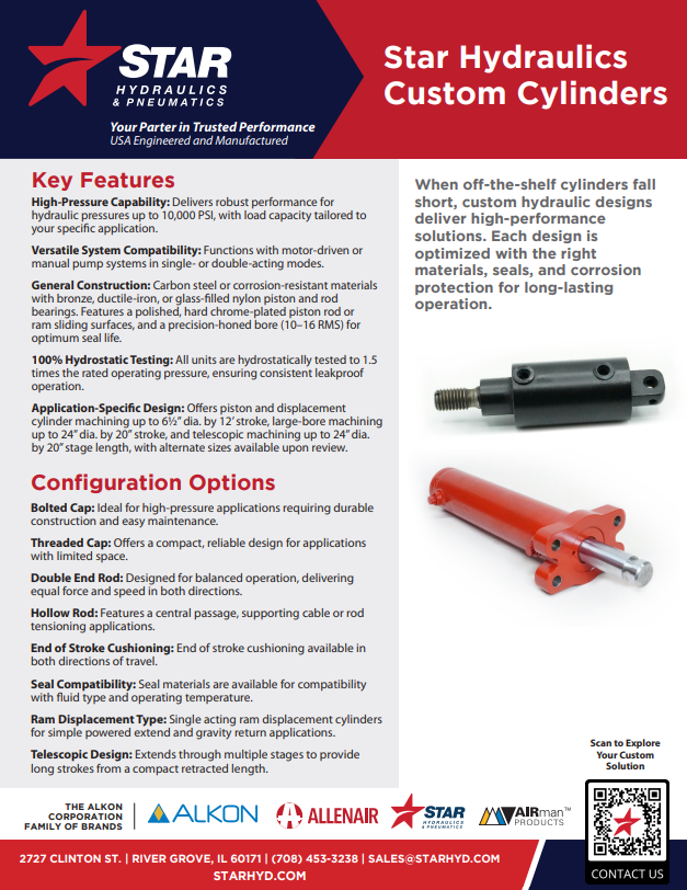 Star Hydraulics Custom Cylinders Cover Image
